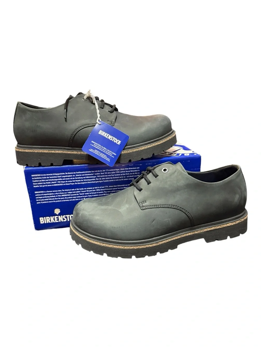 Birkenstock Highwood Low Lace-Up Shoes Black EU 42 W11 M9 NIB